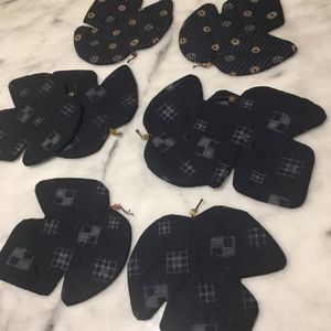 Handmade 8 Quilt Coasters Leaves Design Japanese